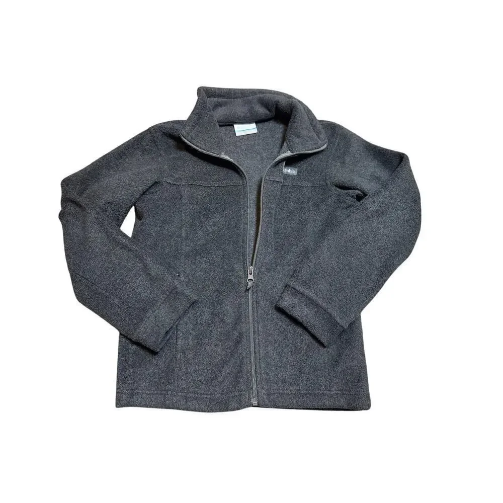 COLUMBIA Boys zip up Hoodie/Sweatshirt/Fleece, size 10-12; Dark Gray